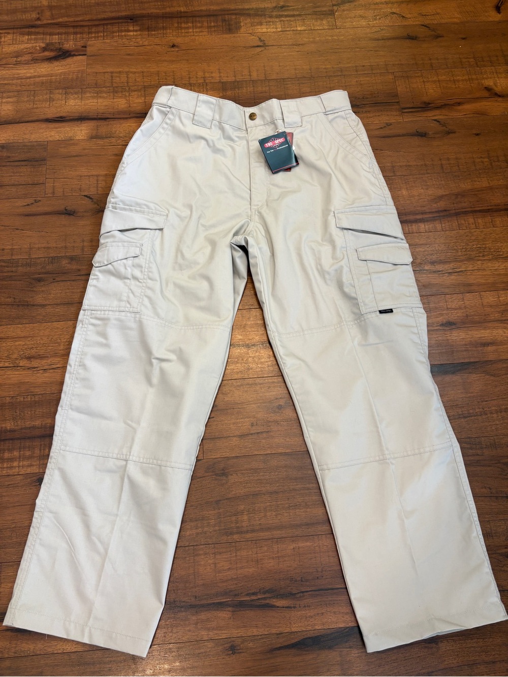 TRU-SPEC 24-7 Series Mens Khaki Ripstop Tactical Cargo Pants 36x30 Tan Utility
